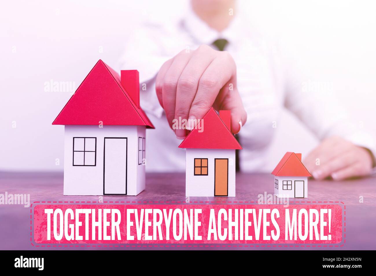 Conceptual display Together Everyone Achieves More. Business showcase ...
