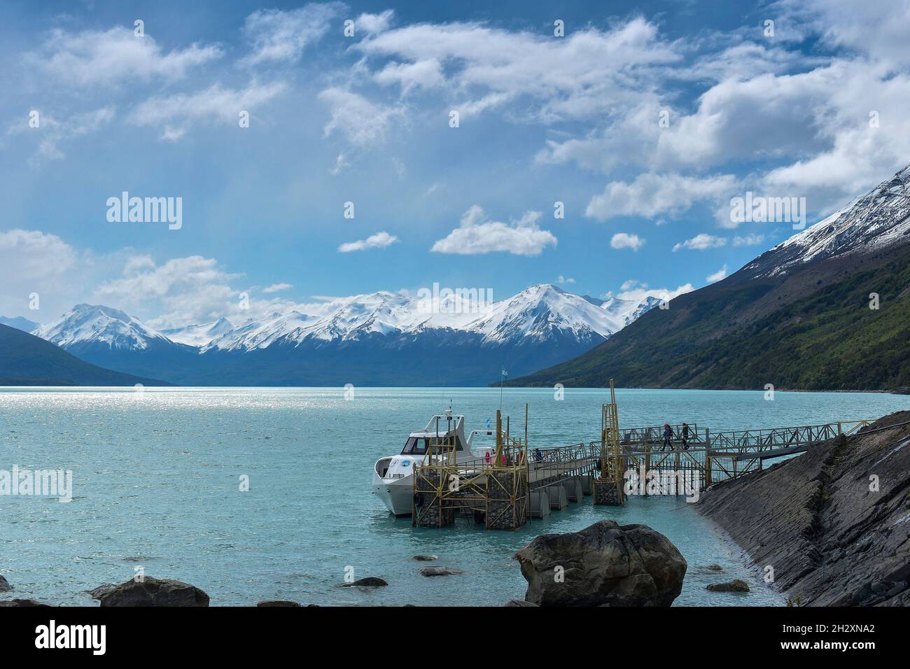 Argentino Lake in the Glaciares National Park Stock Photo