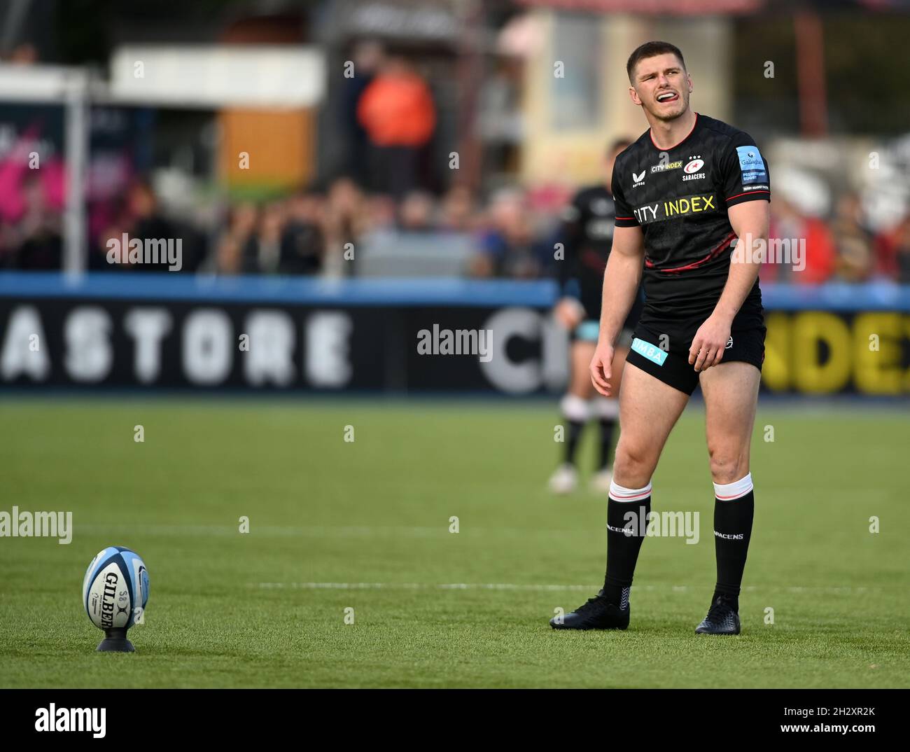 Barnet, United Kingdom. 24th Oct, 2021. Premiership Rugby. Saracens V ...