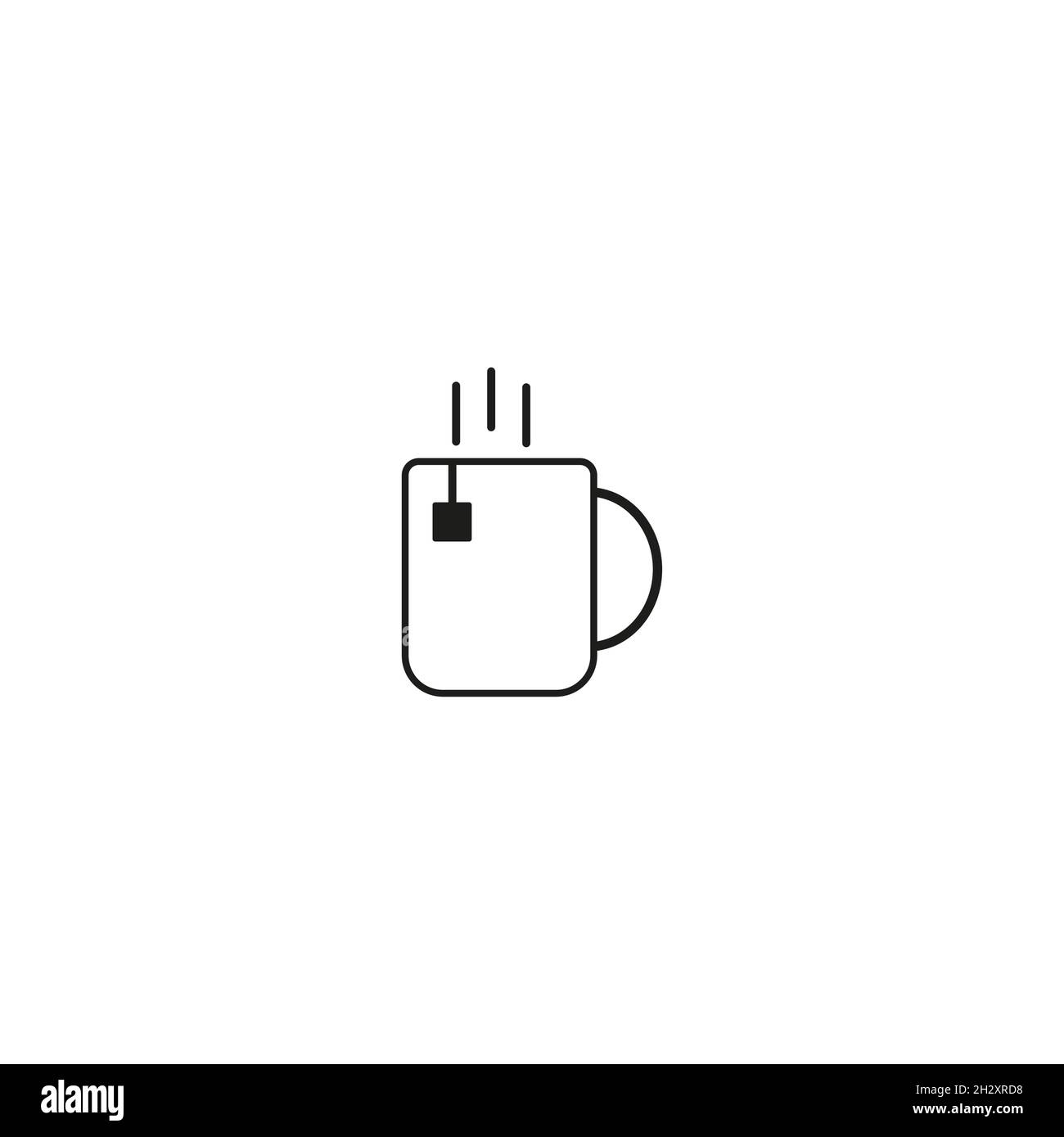 Coffee cup icon vector isolated on white background Stock Vector Image ...
