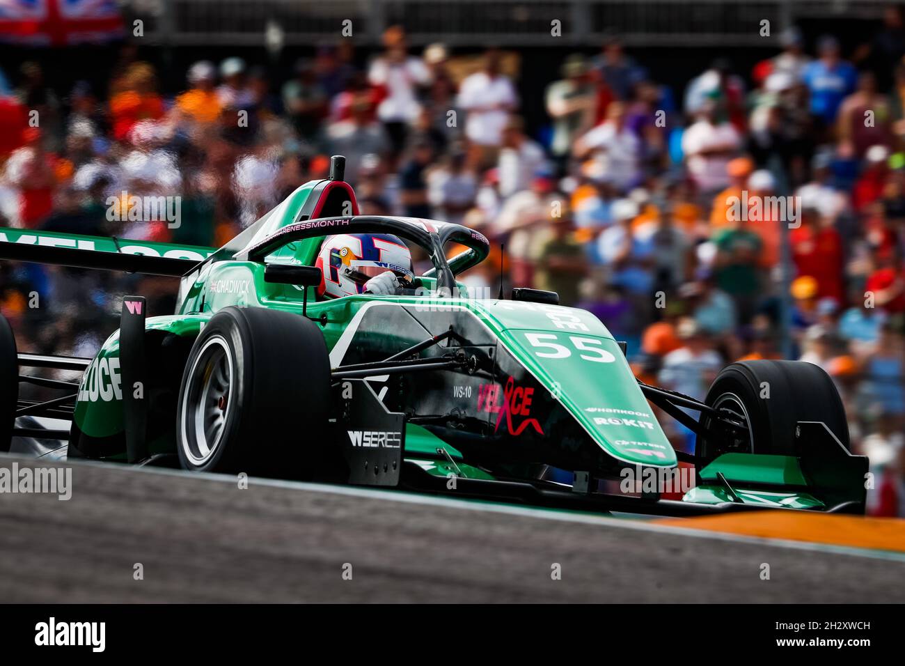 55 Jamie Chadwick, Tatuus F3 T-318, action during the 6th round of the W Series 2021 from October 21 to 24, 2021 on the Circuit of the Americas, in Austin, Texas, United States of American - Photo: Antonin Vincent/DPPI/LiveMedia Stock Photo