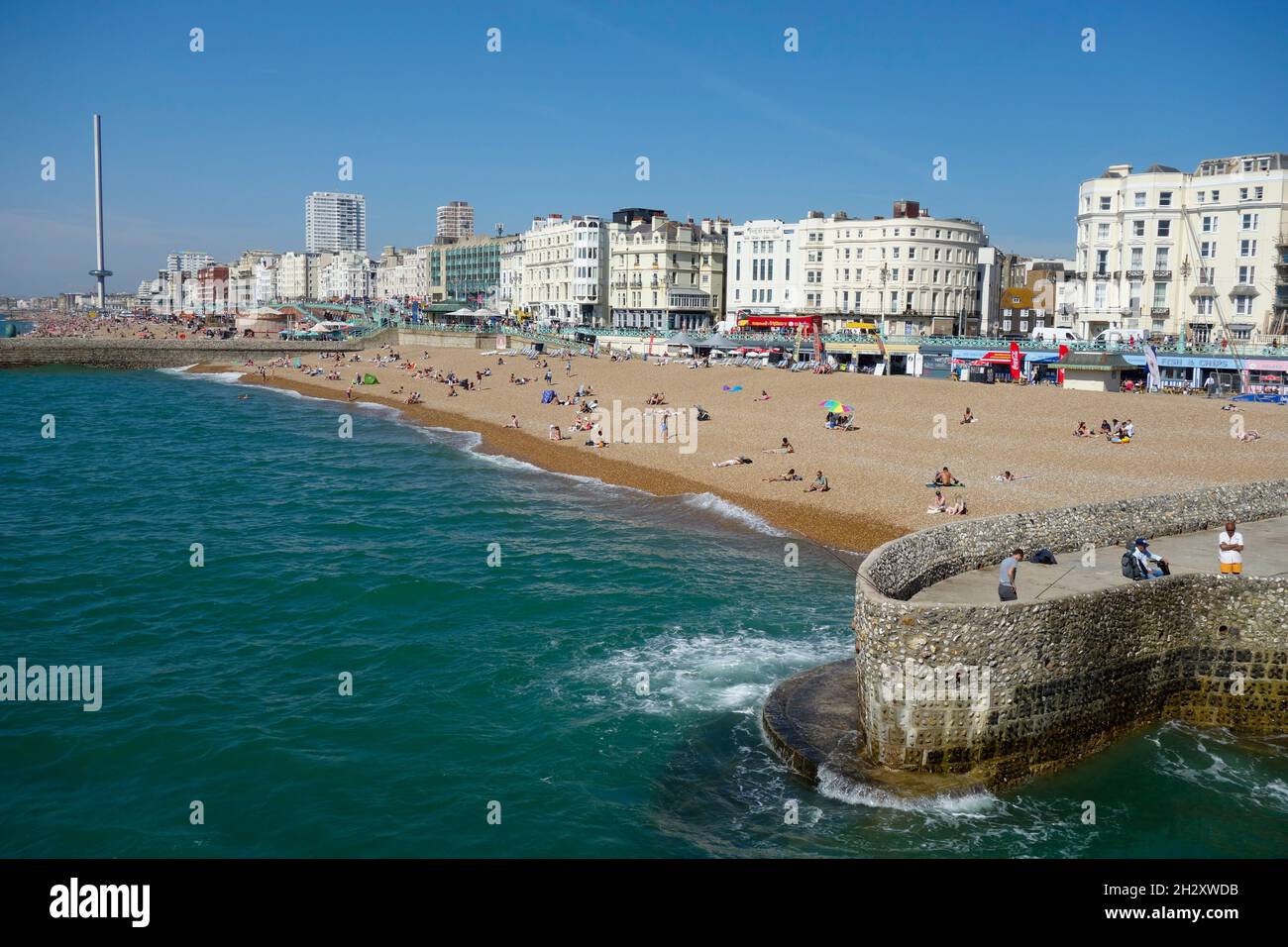 Brighton beach, Brighton and Hove, East Sussex, England, UK Stock Photo ...