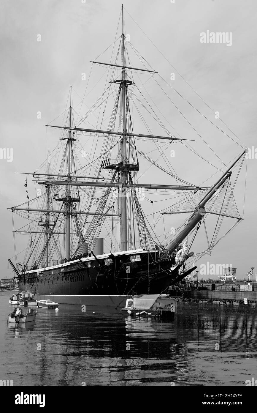 HMS Warrior - Portsmouth Historic Dockyard Stock Photo