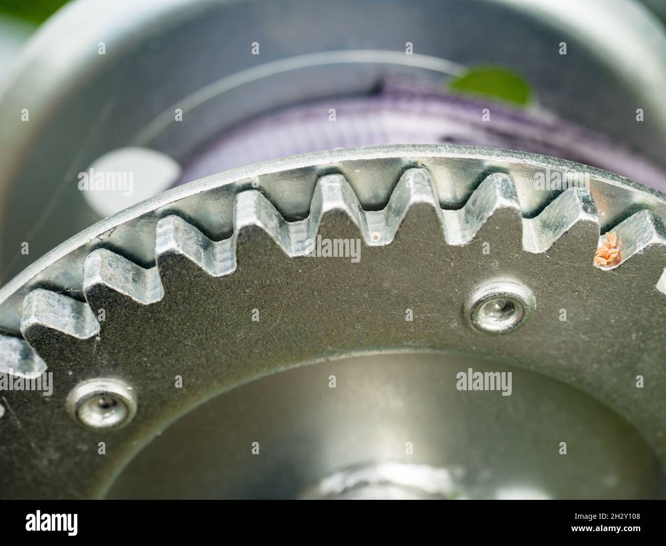 New boat trailer hand winc with shinning zinc coating. Practical part