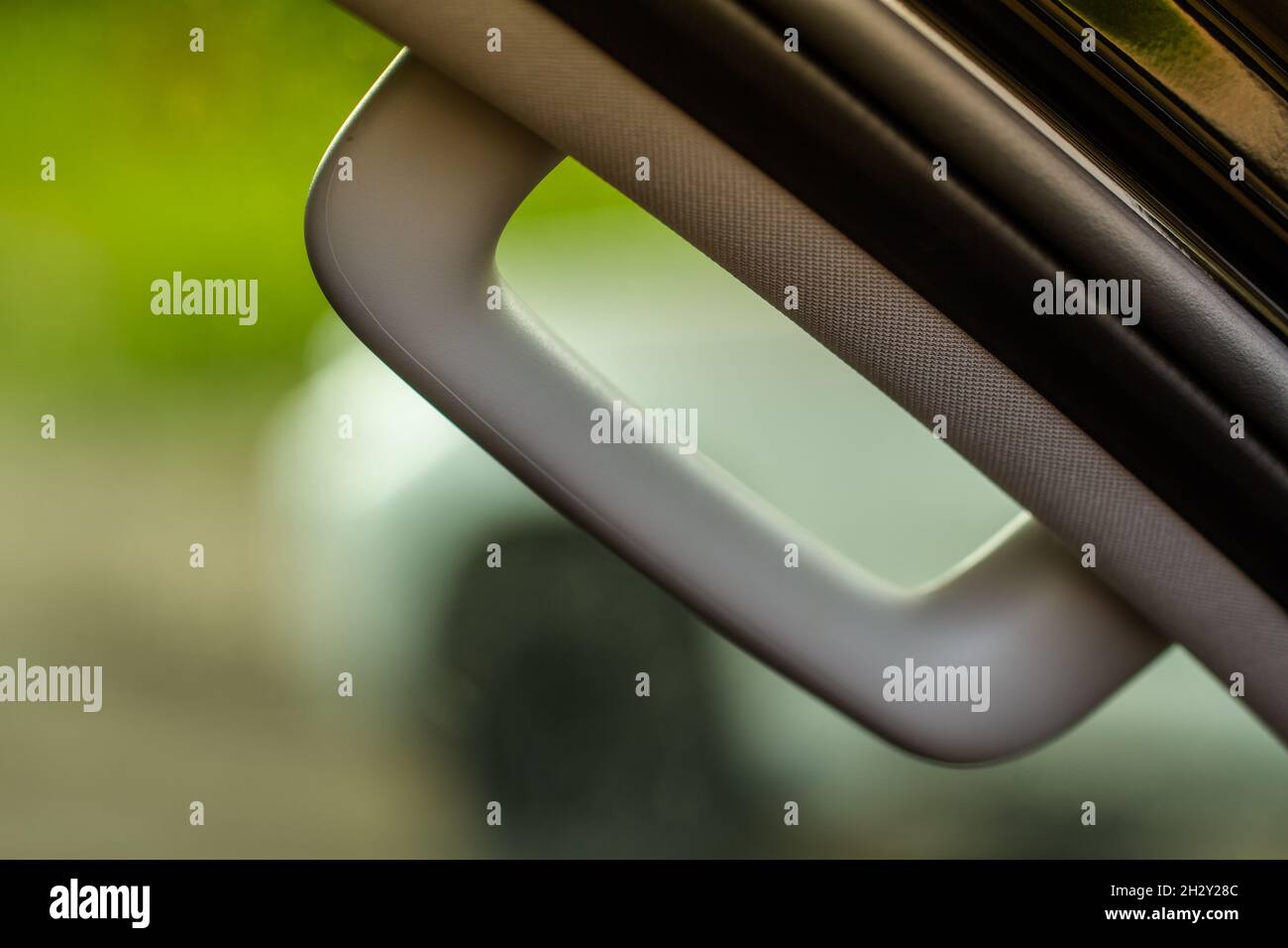 Modern Car Grab Handles, car interior details. Car grab handler for the