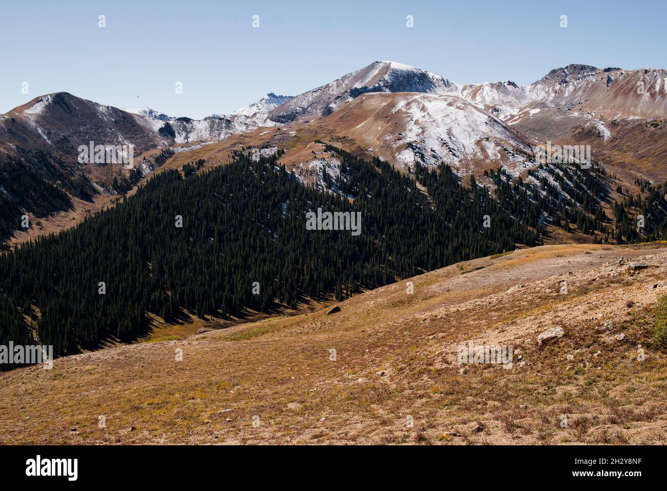 Mountain views at Independence Pass near Aspen, Colorado. Stock Photo