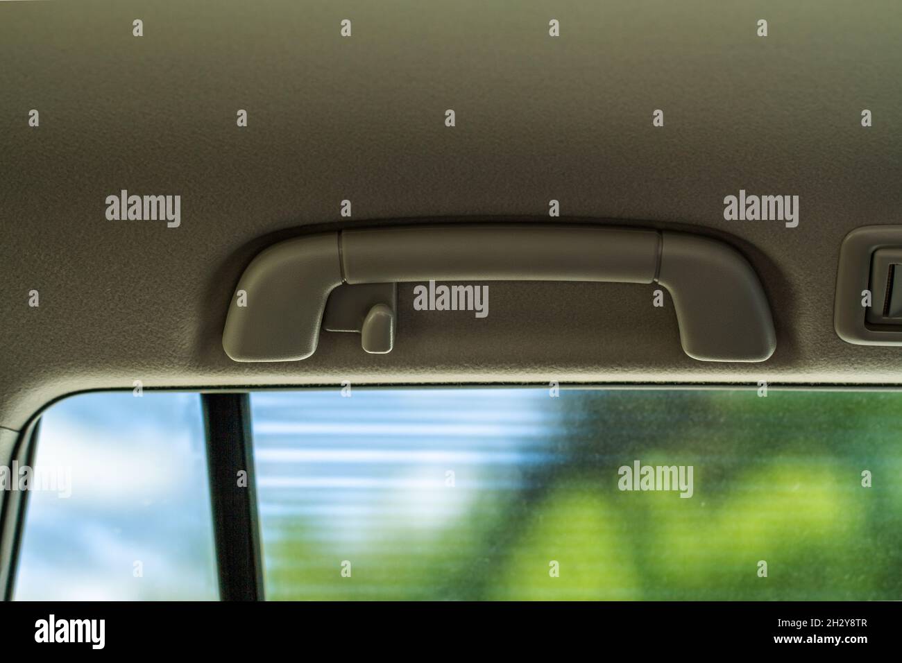 Modern Car Grab Handles, car interior details. Car grab handler for the