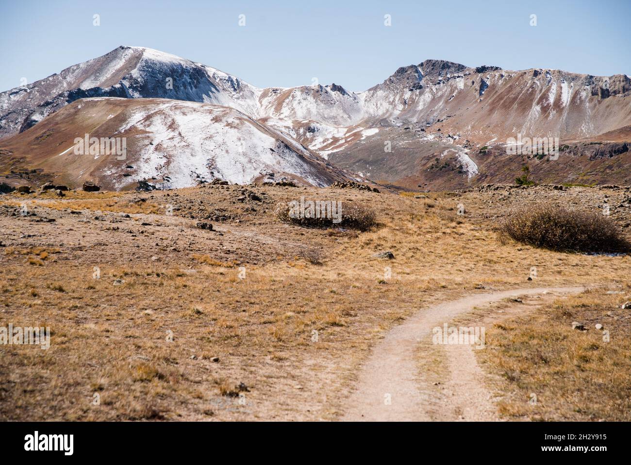 Mountain views at Independence Pass near Aspen, Colorado. Stock Photo