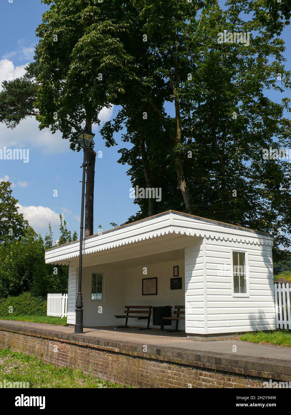 The disused Bramley and Wonersh railway station, Surrey, England Stock