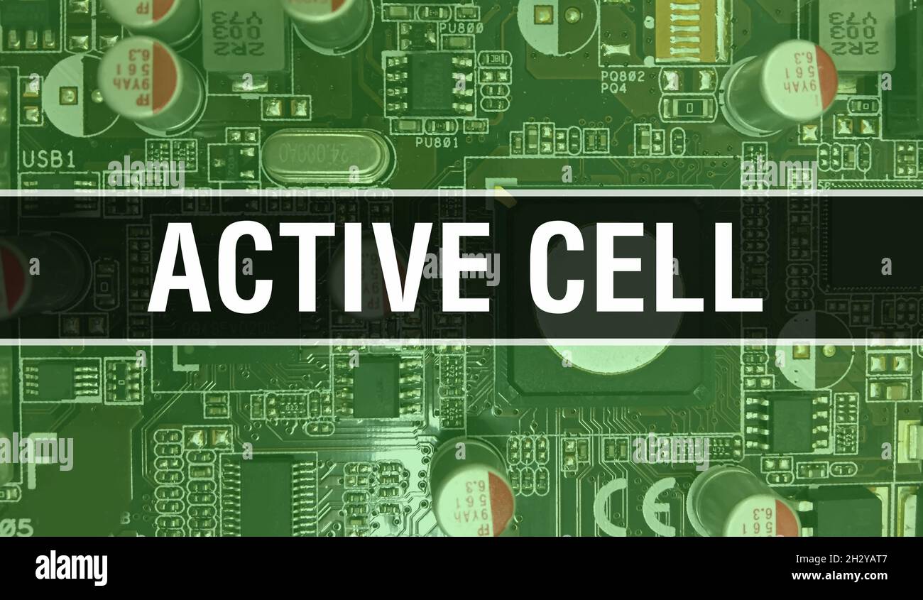 Active Cell concept with Electronic Integrated Circuit on circuit board ...
