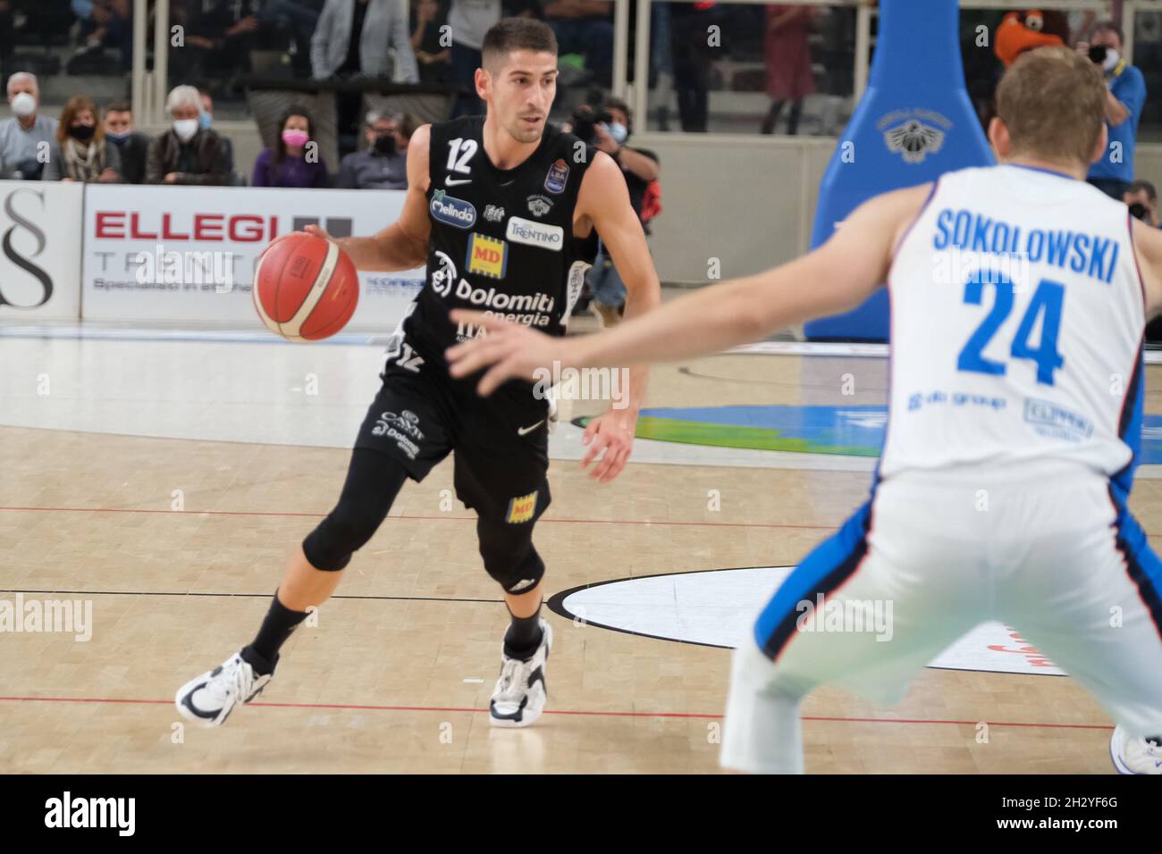 BLM Group Arena, Trento, Italy, October 24, 2021, Diego Flaccadori ...