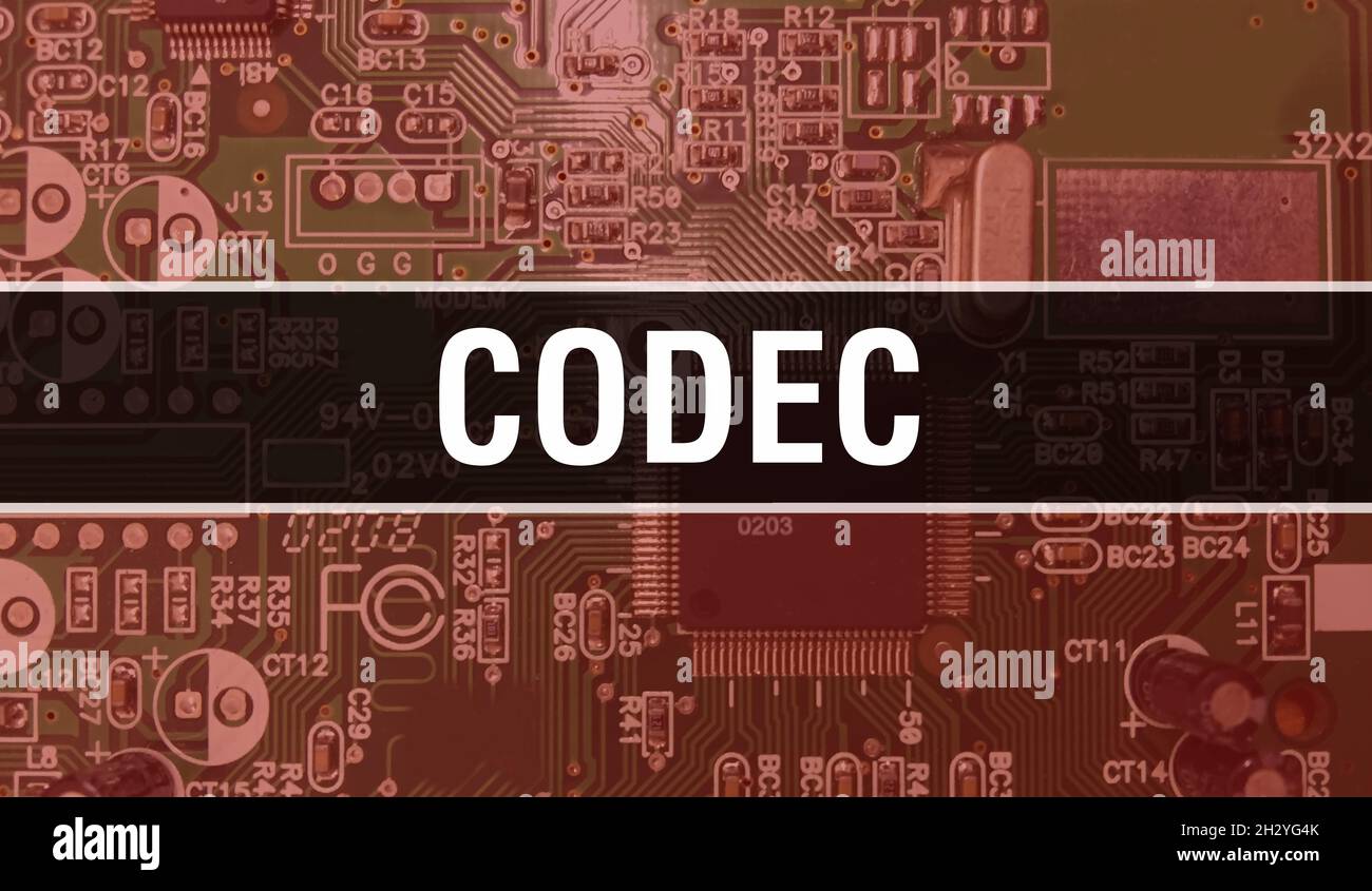 Codec with Electronic Computer Hardware technology background. Abstract