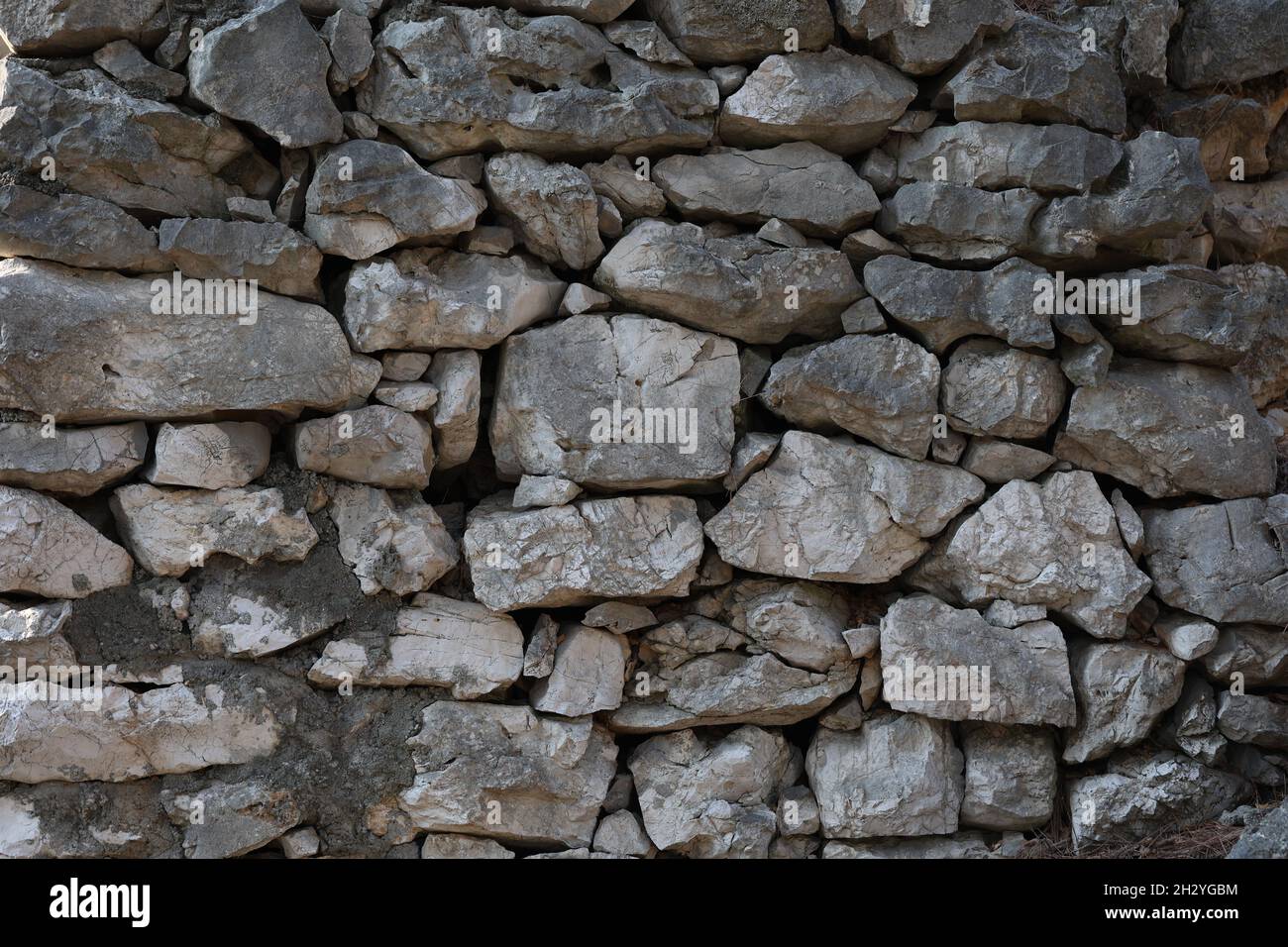 A texture wall composed with gray-color stones Stock Photo - Alamy