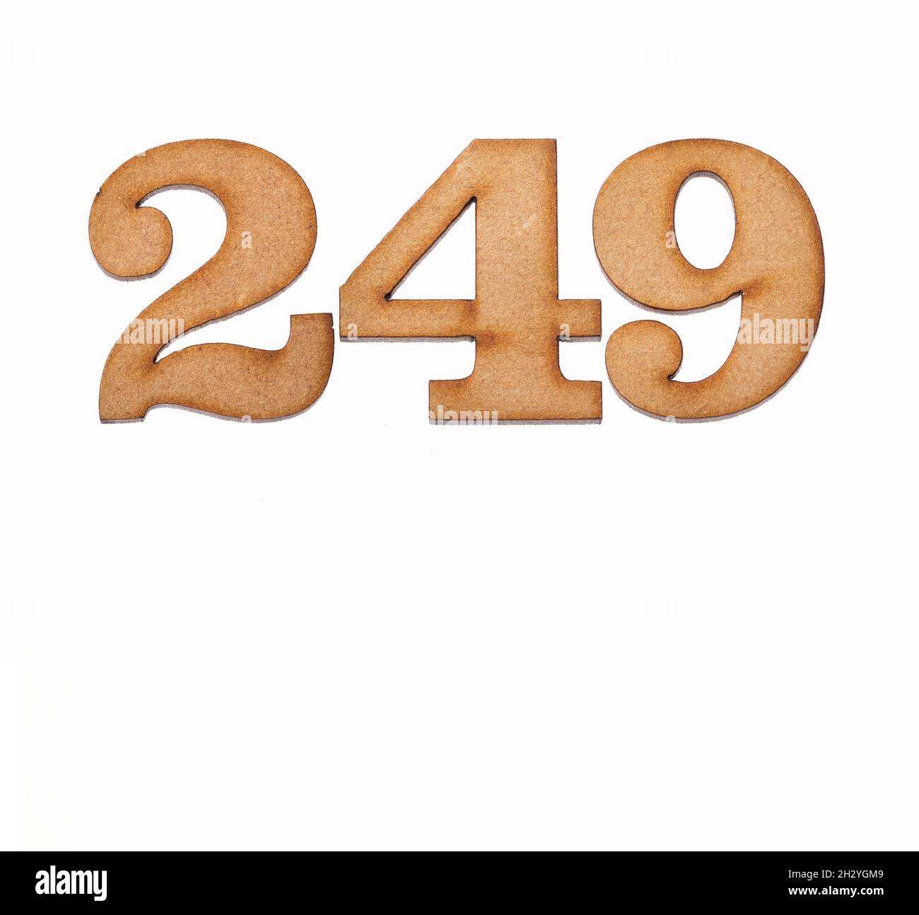 Number 249 Cut Out Stock Images & Pictures - Alamy