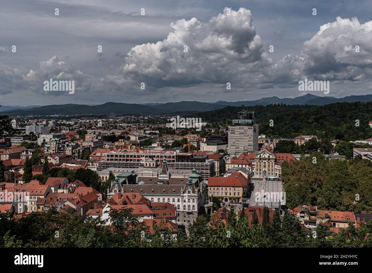 Old ljubljana map hi-res stock photography and images - Alamy