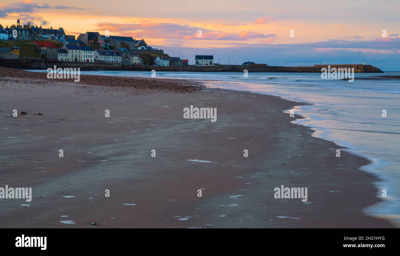 banff beach aberdeenshire scotland Stock Photo