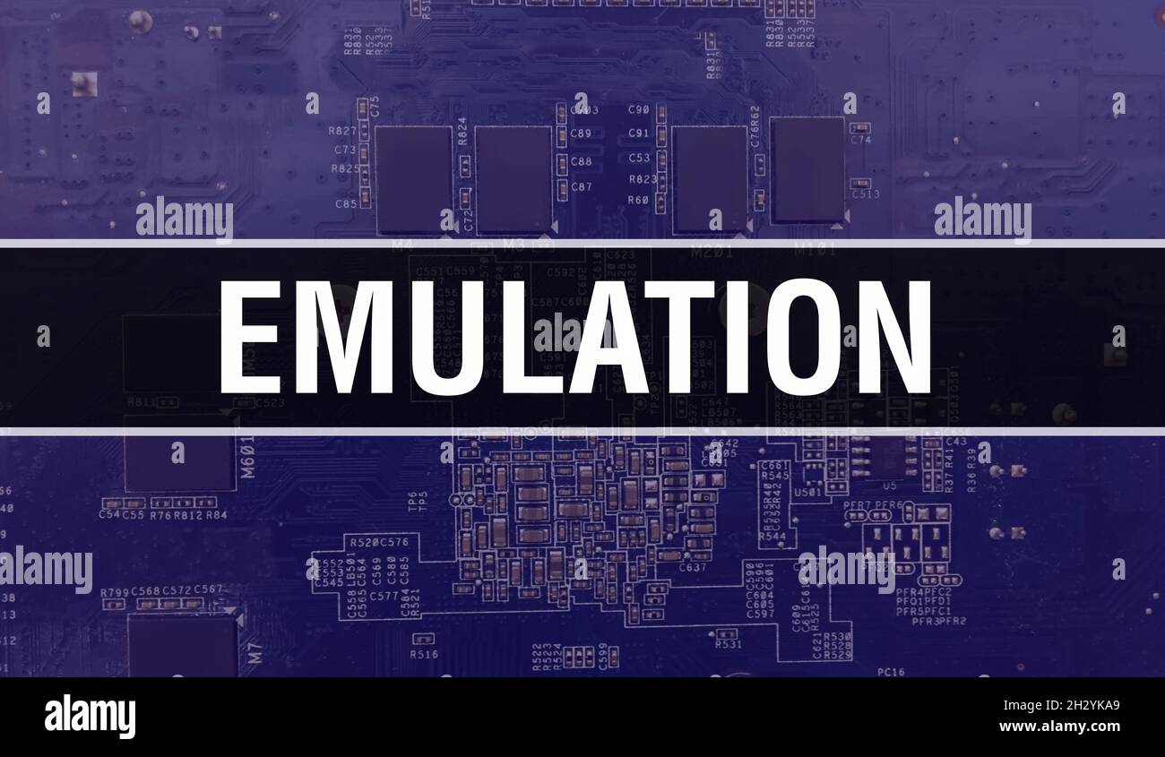 Emulation with Technology Motherboard Digital. Emulation and Computer