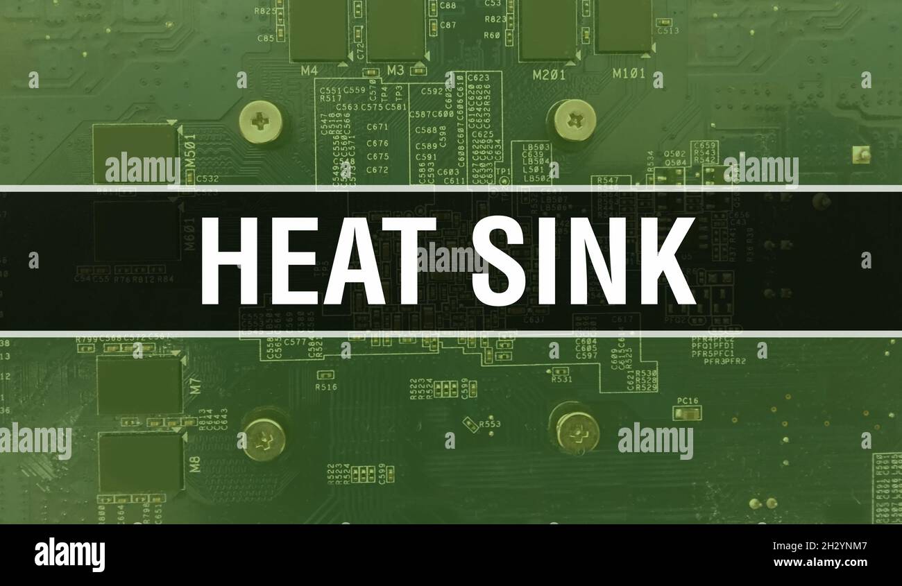 Heat Sink concept with Electronic Integrated Circuit on circuit board ... Circuit Diagram