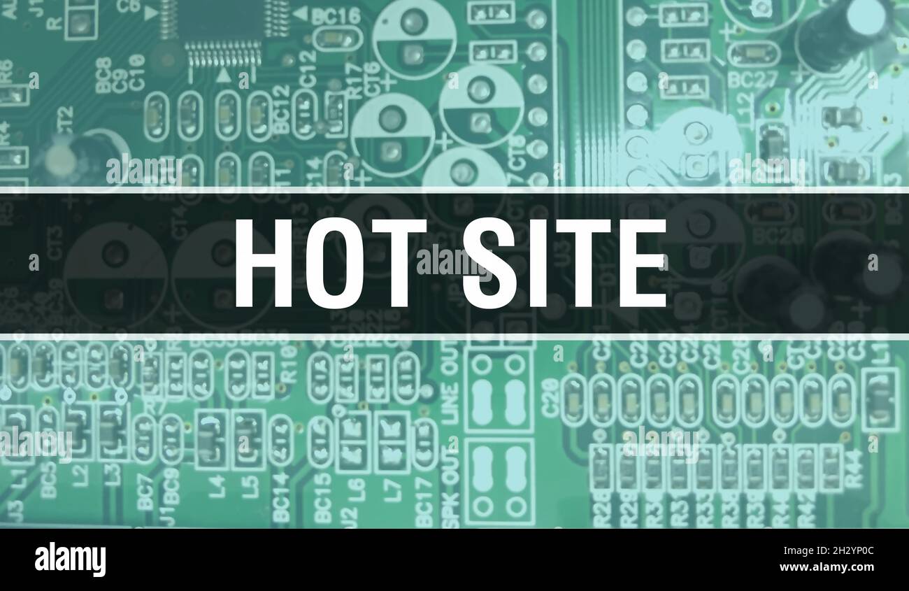 Hot Site with Electronic components on integrated circuit board ...