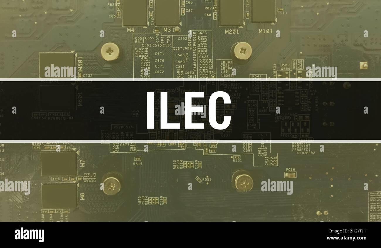 Ilec Machine ILEC with Electronic components on integrated circuit board Background ...