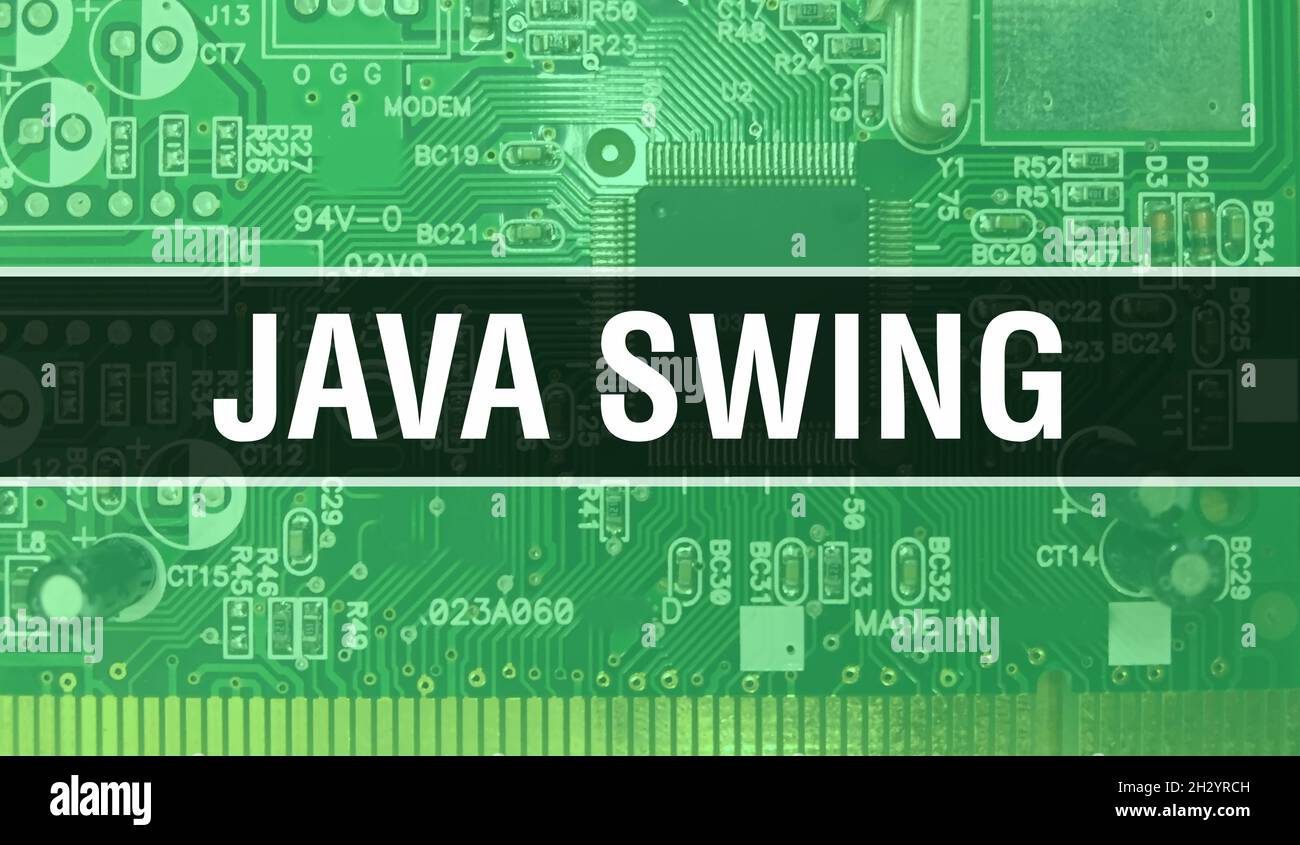 Java Swing with Technology Motherboard Digital. Java Swing and Computer ...