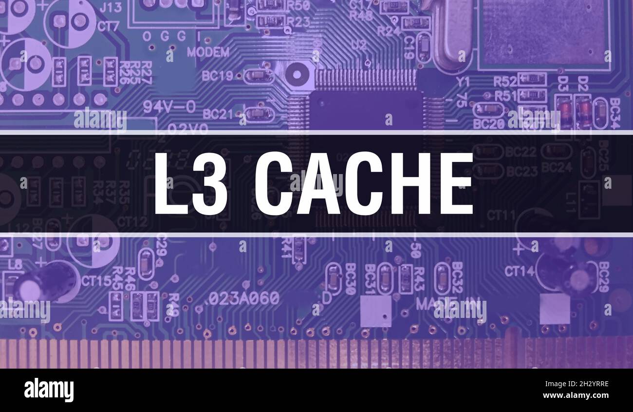 L3 Cache with Technology Motherboard Digital. L3 Cache and Computer ...