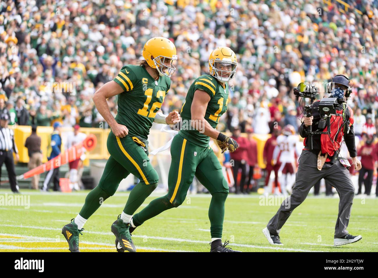 Green Bay, Wisconsin, USA. 24th Oct, 2021. Green Bay Packers