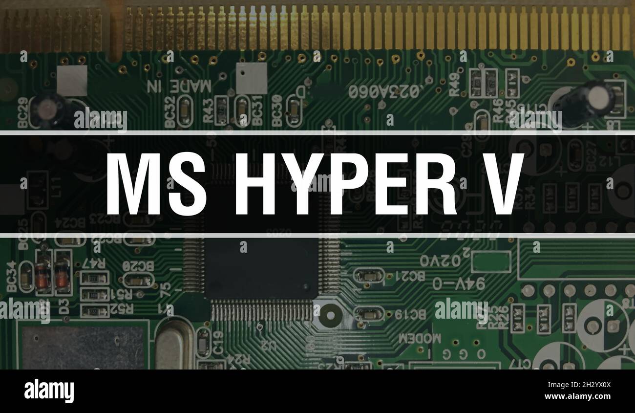Ms hyper v background hi-res stock photography and images - Alamy