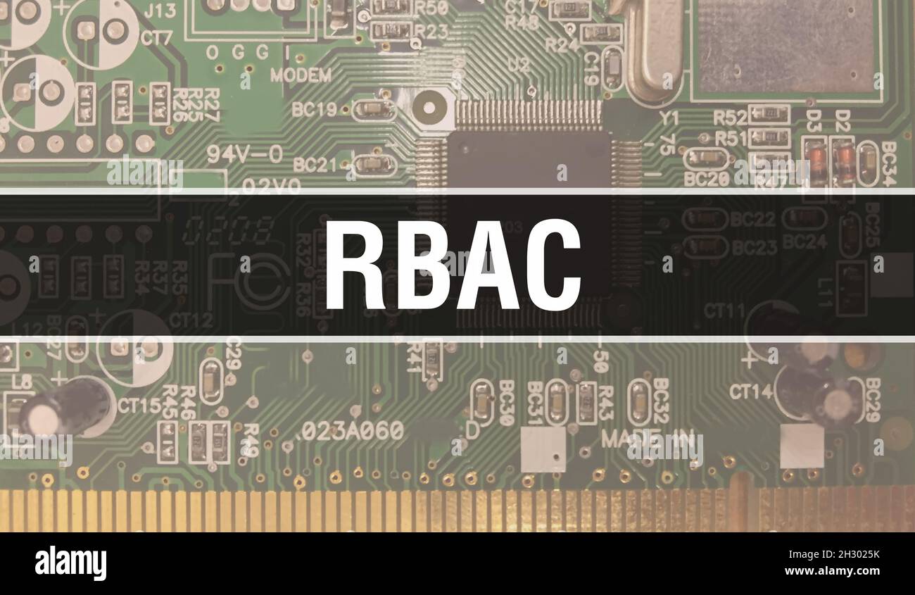 RBAC with Technology Motherboard Digital. RBAC and Computer Circuit