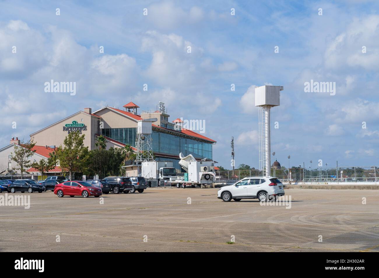 NEW ORLEANS, LA, USA - OCTOBER 23, 2021: New Orleans Fairgrounds Race Track Stock Photo