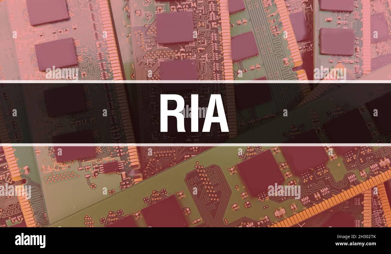 RIA with Electronic components on integrated circuit board Background ...