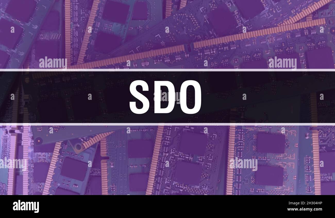 SDO with Technology Motherboard Digital. SDO and Computer Circuit Board ...