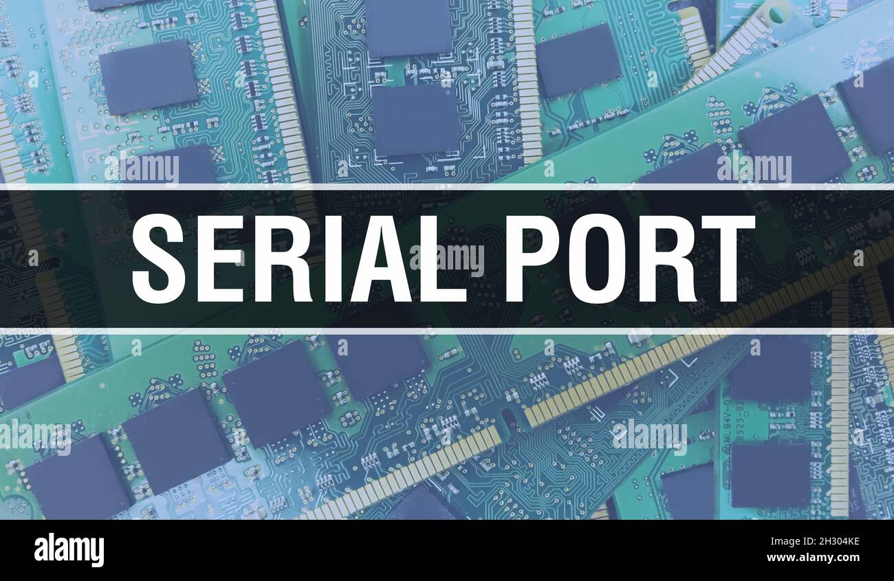 Serial Port with Electronic Computer Hardware technology background