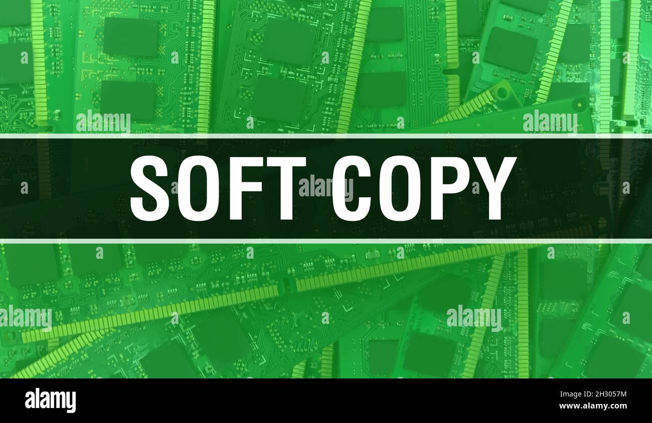 Soft Copy with Electronic components on integrated circuit board ...