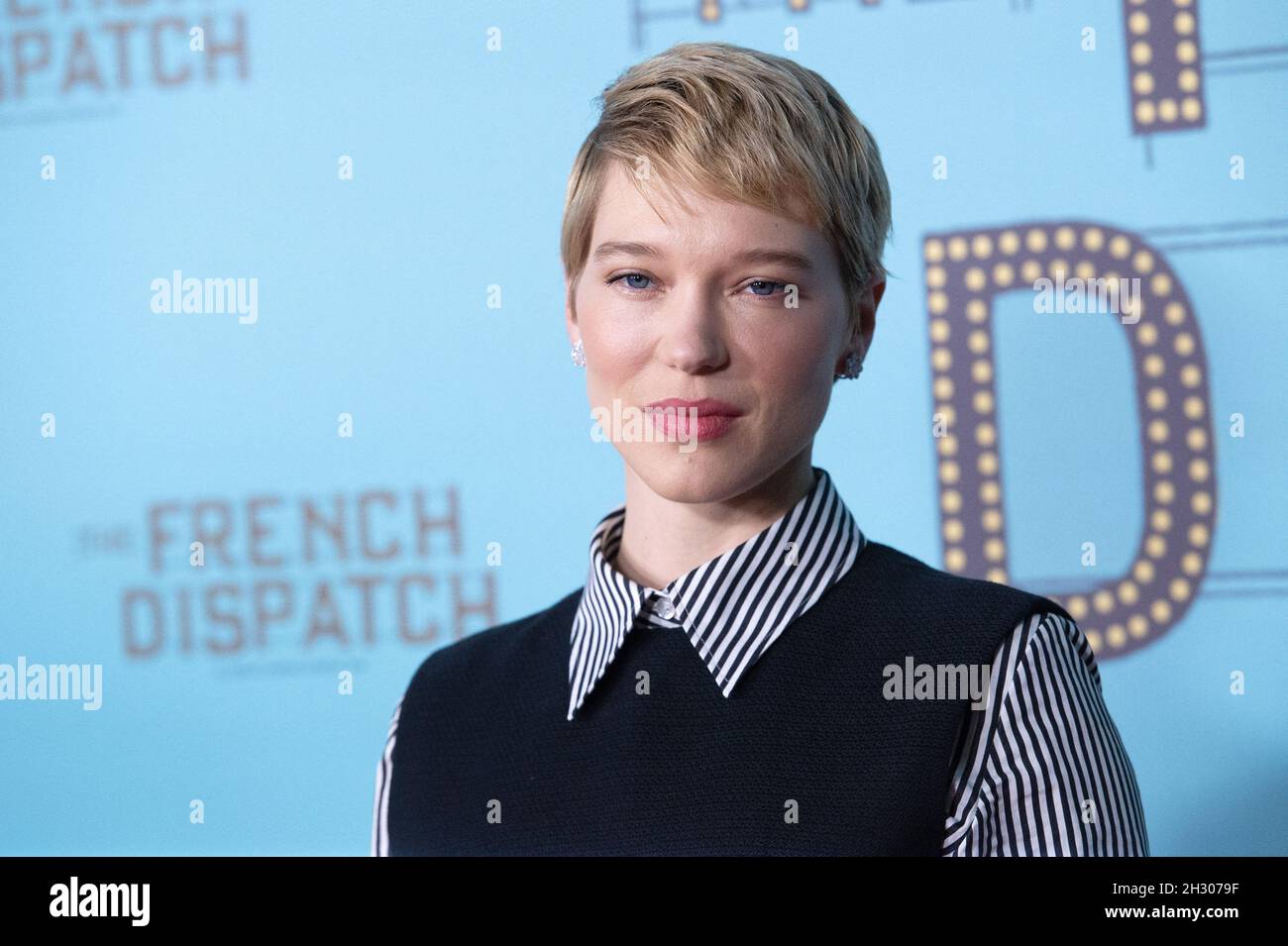 Paris, France on October 24, 2021. Lea Seydoux attending The French  Dispatch Premiere at the UGC Cine Cite Bercy in Paris, France on October  24, 2021. Photo by Aurore Marechal/ABACAPRESS.COM Stock Photo - Alamy