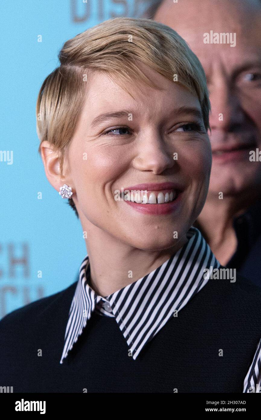 Paris, France on October 24, 2021. Lea Seydoux attending The French  Dispatch Premiere at the UGC Cine Cite Bercy in Paris, France on October  24, 2021. Photo by Aurore Marechal/ABACAPRESS.COM Stock Photo - Alamy