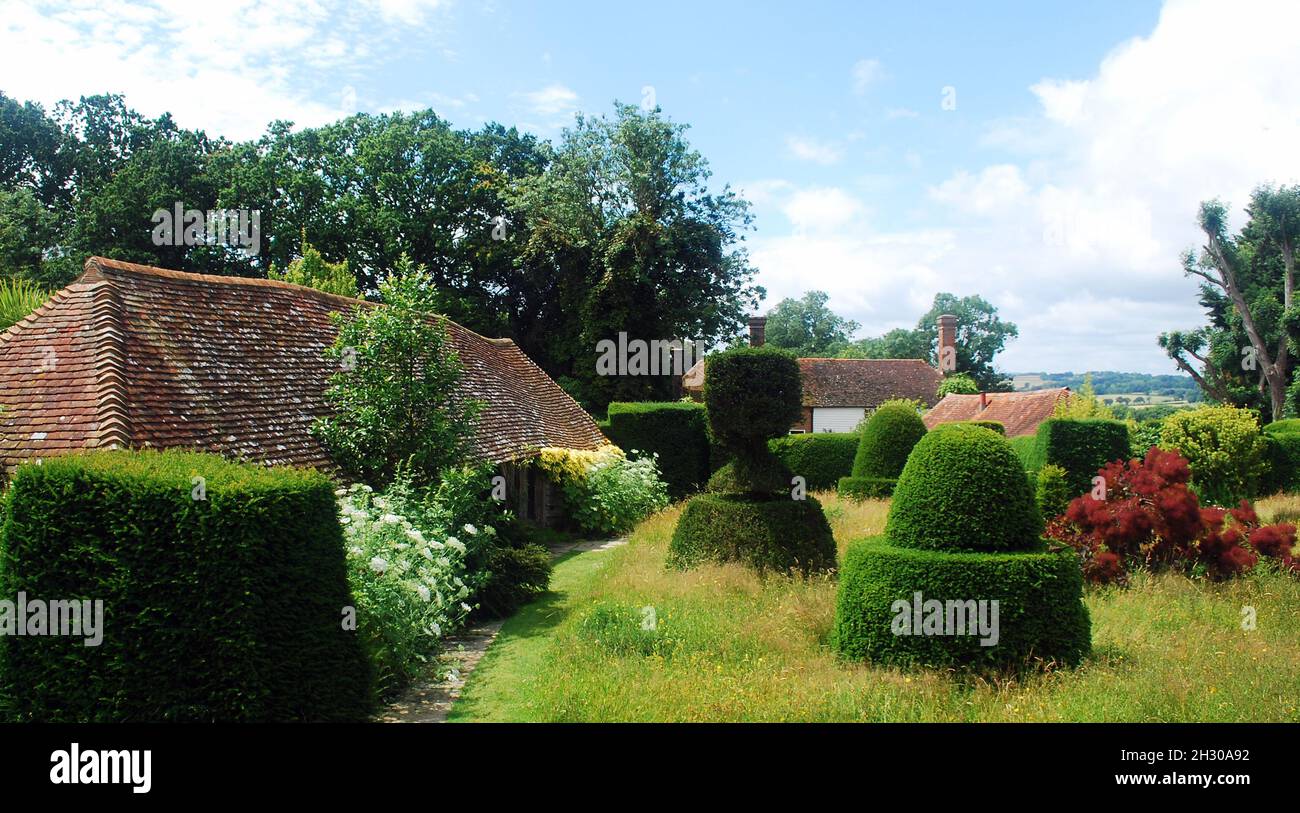 The beautiful Great Dixter Garden in Rye, East Sussex Stock Photo