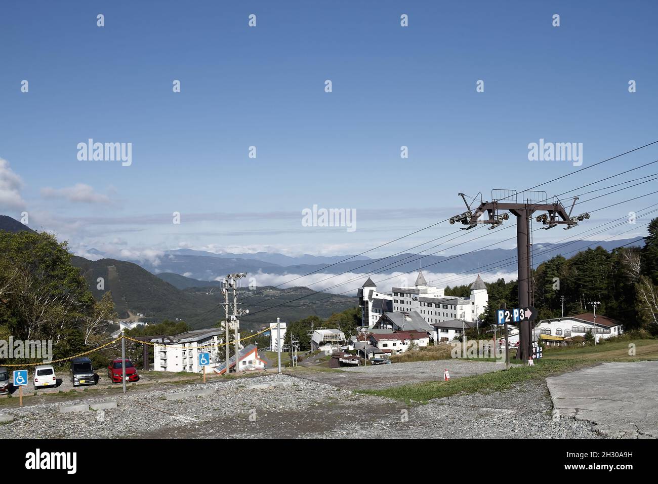 Ryuoo Ropeway Nagano, Japan, 2021-22-10 , View from the starting point of the sora ...