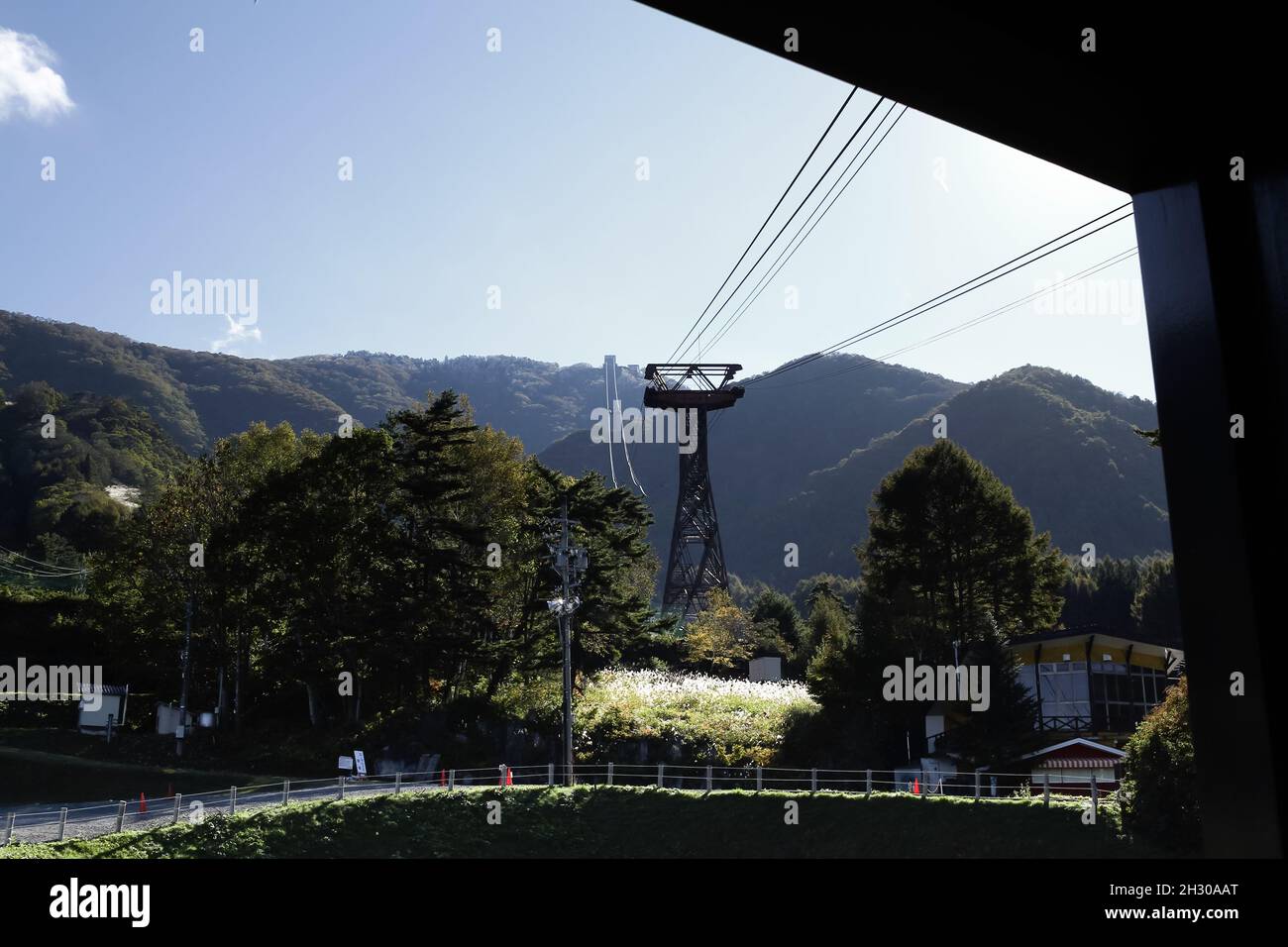 Ryuoo Ropeway Nagano, Japan, 2021-22-10 , View from the starting point of the sora ...