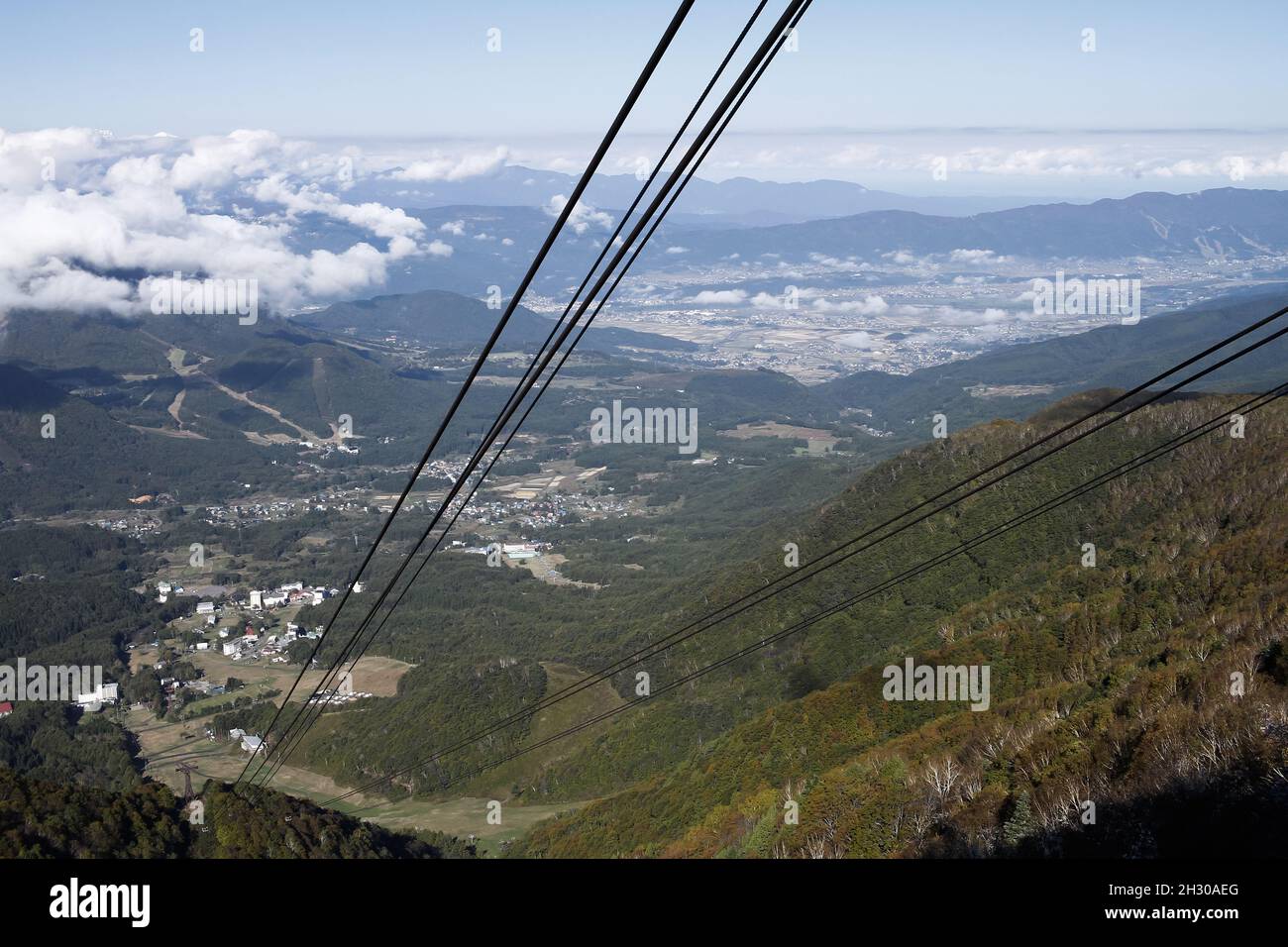 Ryuoo Ropeway Nagano, Japan, 2021-22-10 , The sora terrace ropeway, A ropeway ride up ...