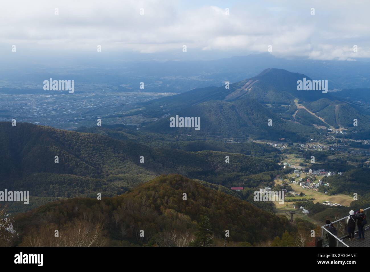 Ryuoo Ropeway Nagano, Japan, 2021-22-10 , View from the Ryuoo Sora Terrace, a utopia ...