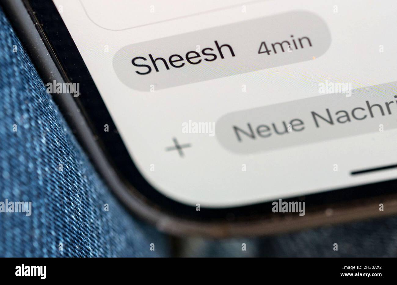 Stuttgart, Germany. 24th Oct, 2021. ILLUSTRATION The word "sheesh" is