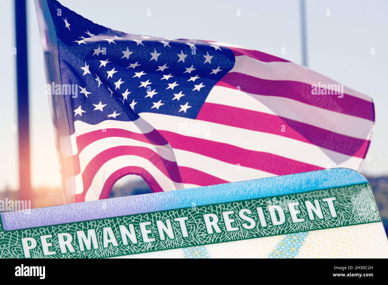Visa and residence permit for america Stock Photo Alamy
