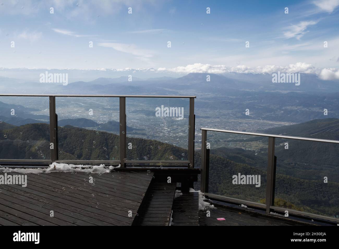 Ryuoo Ropeway Nagano, Japan, 2021-24-10 , View at the Ryuoo Sora Terrace, a utopia ...