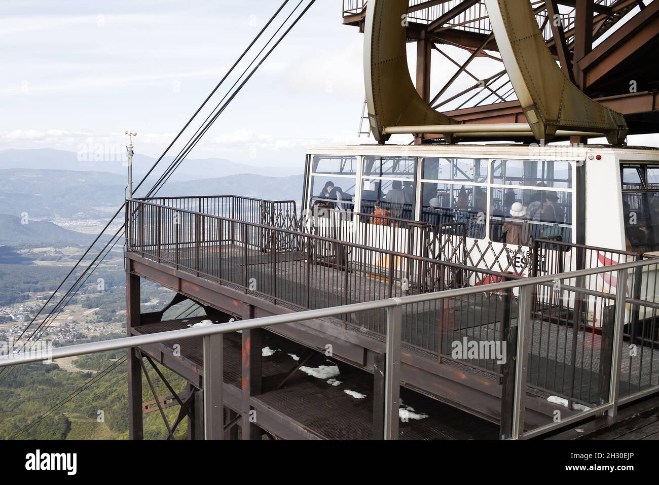 Ryuoo Ropeway Arriving snow clouds hi-res stock photography and images - Alamy