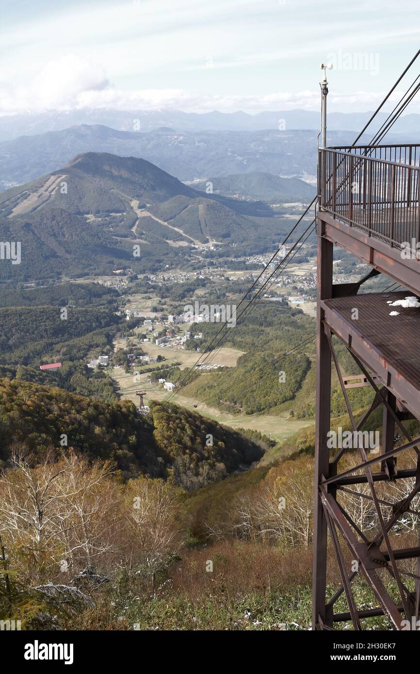 Ryuoo Ropeway Nagano, Japan, 2021-24-10 , the Ryuoo Sora Terrace, a utopia-like ...