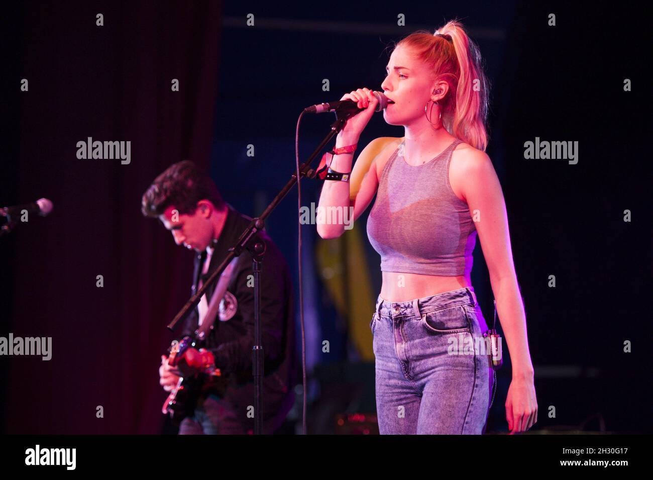 Hannah Reid of London Grammar performs live on stage during day 1 of