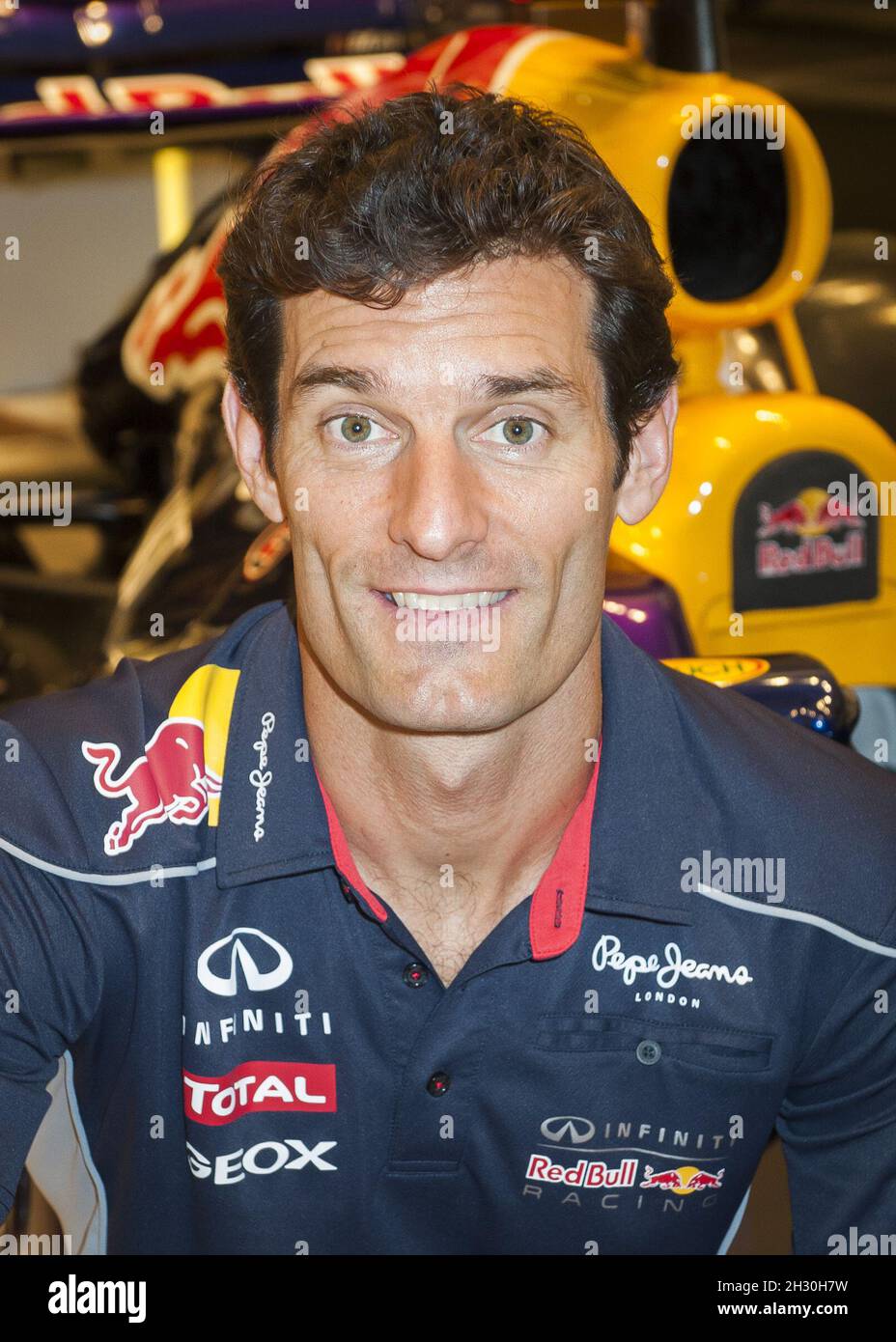 Mark Webber attending a photocall at the GEOX store on Oxford Street, London  Stock Photo - Alamy