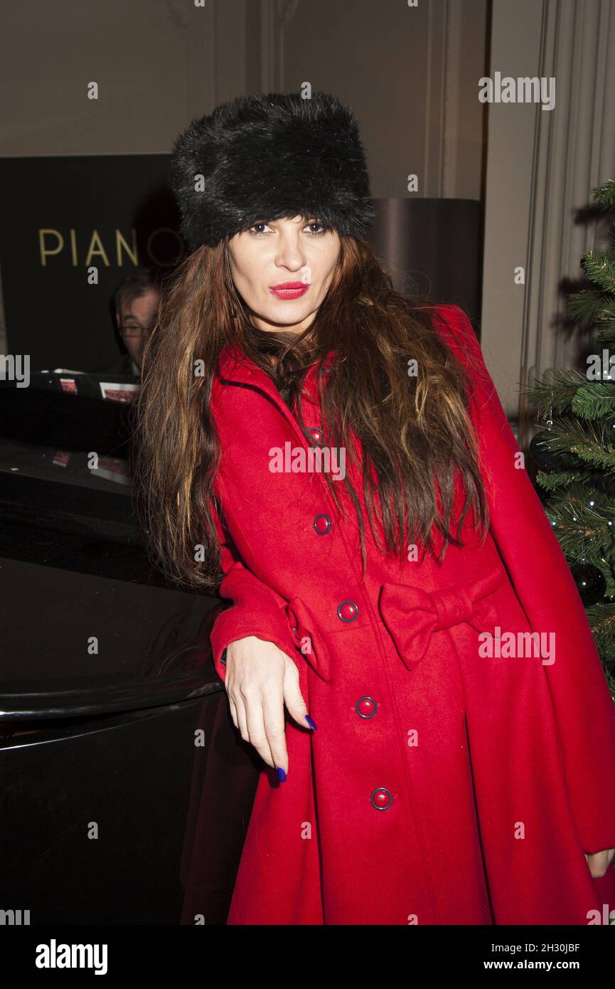Kierston Wareing attends the opening night of Aladdin at the Wimbledon Theatre in London. Stock Photo