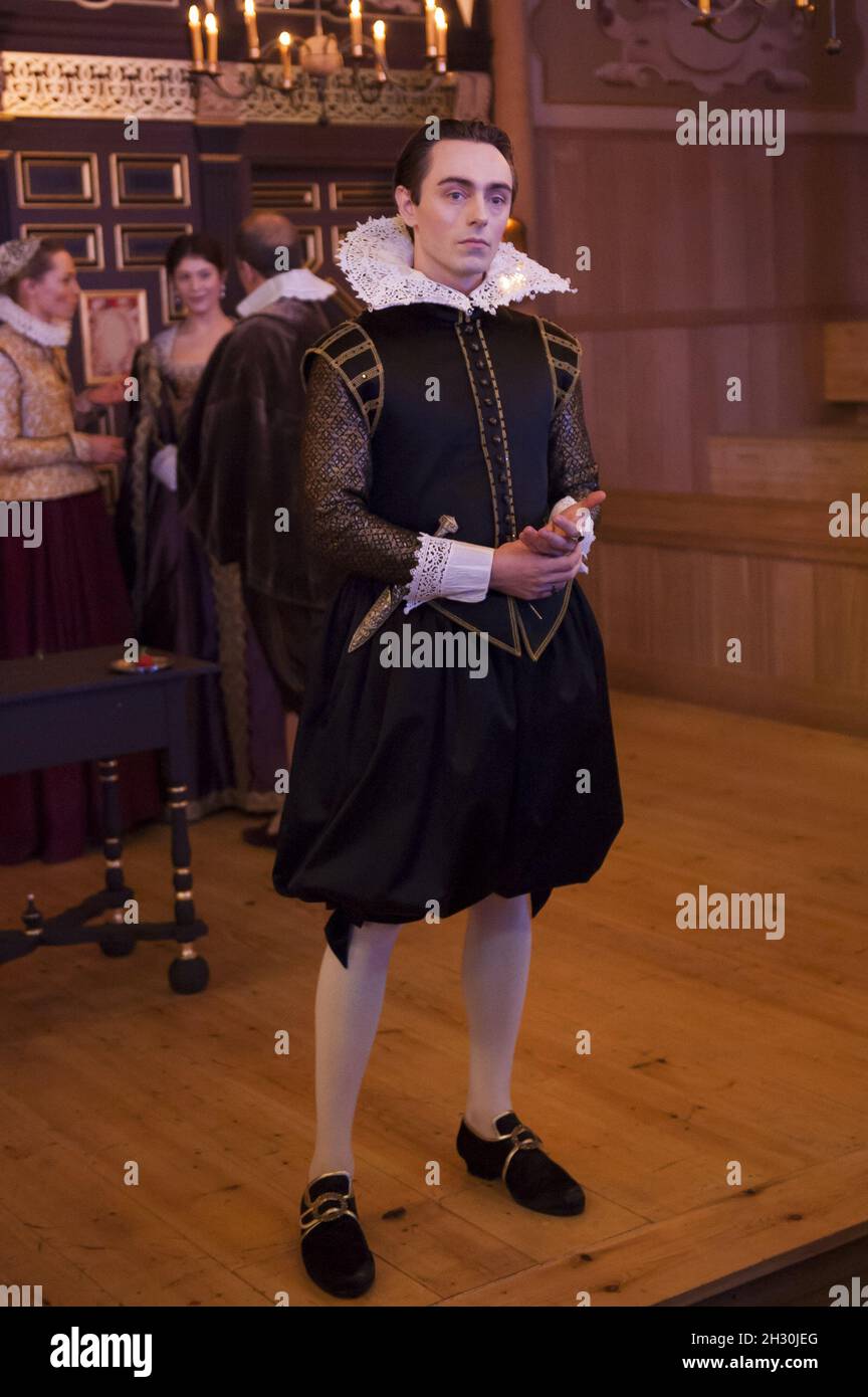 David Dawson (Ferdinand) on stage during The Duchess of Malfi photocall at the Sam Wanamaker